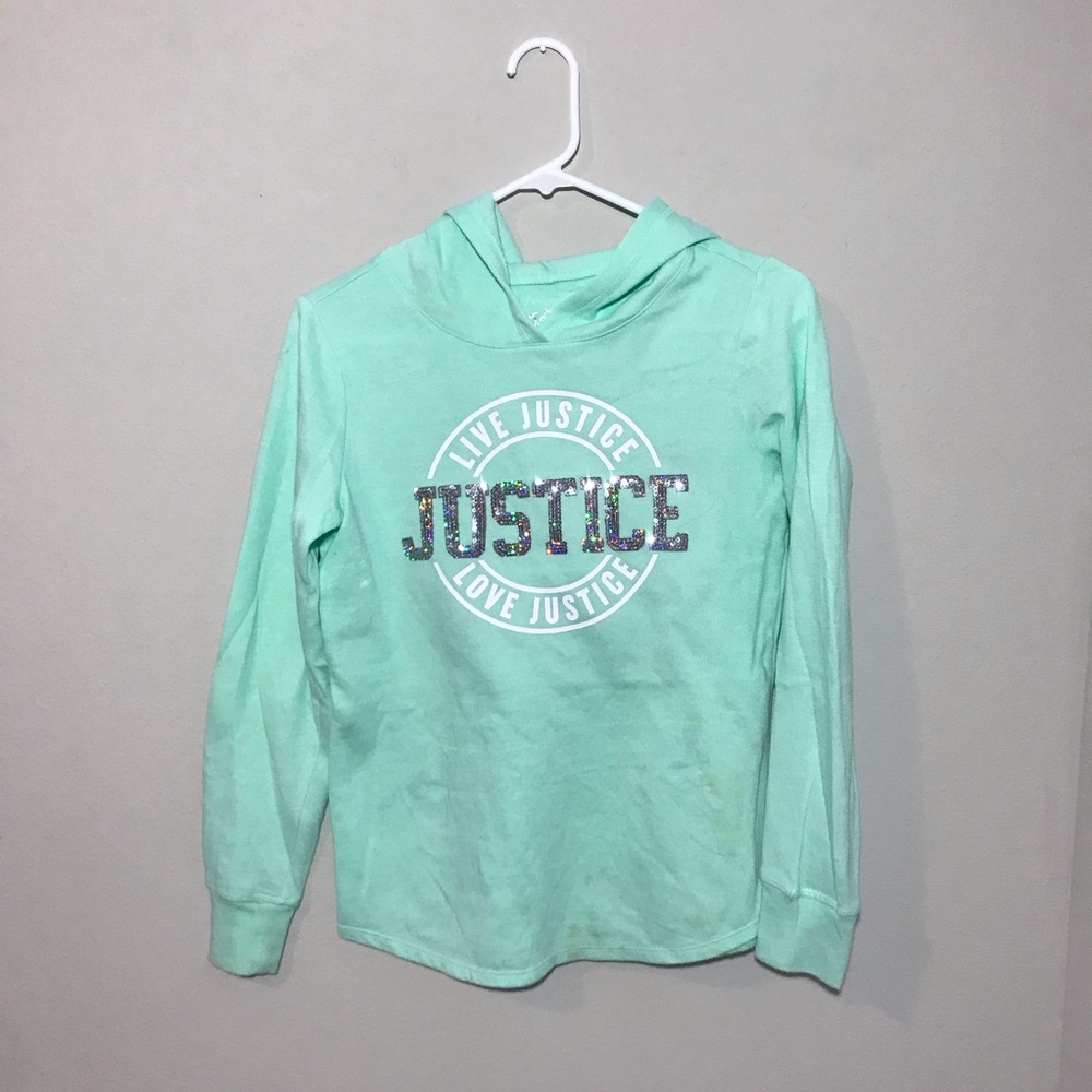 Justice, Girls Teal Sweater